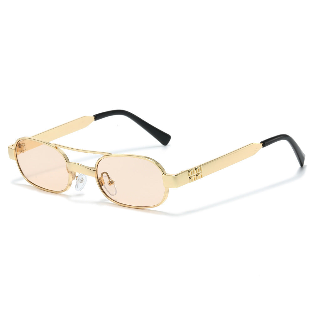 Stylische Minimalistische Oval Sonnenbrille Brehn