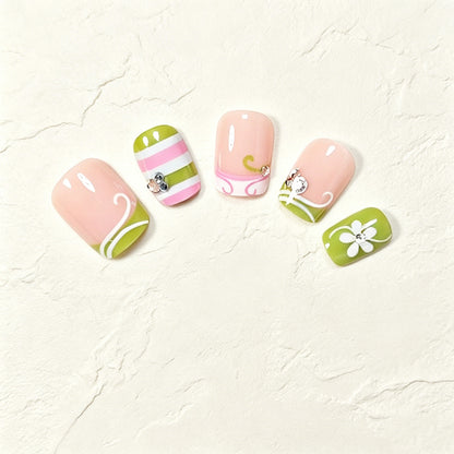 Dekorative Press-On Nagelkunst Tipps Brehn