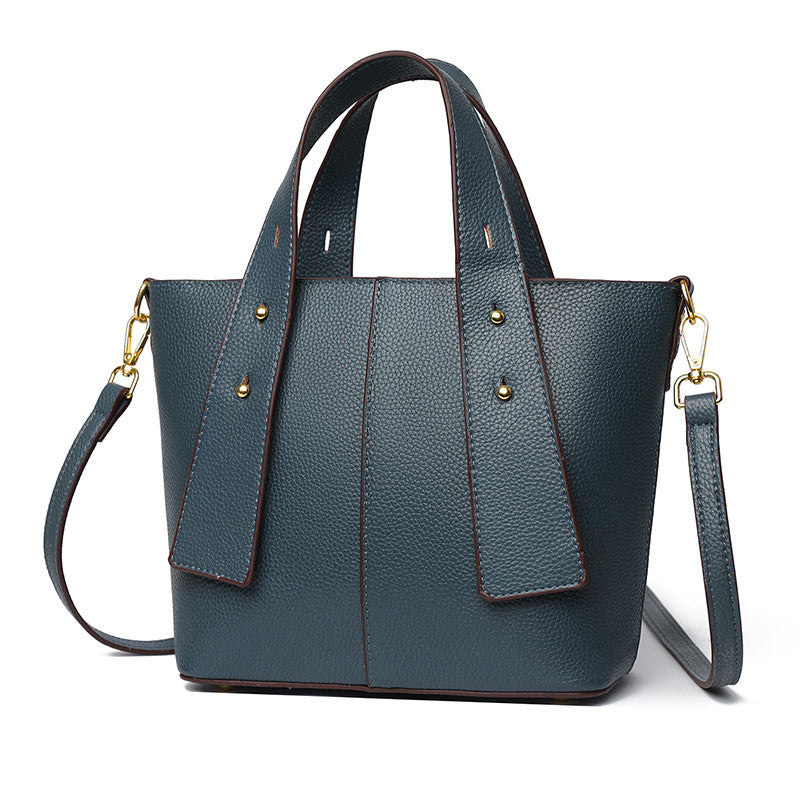 Texturiertes veganes Leder Mehrfach-Taschen Tote Brehn