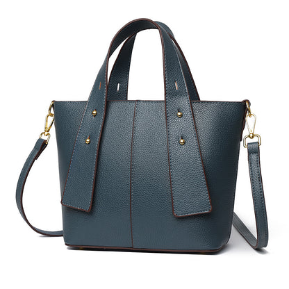 Texturiertes veganes Leder Mehrfach-Taschen Tote Brehn