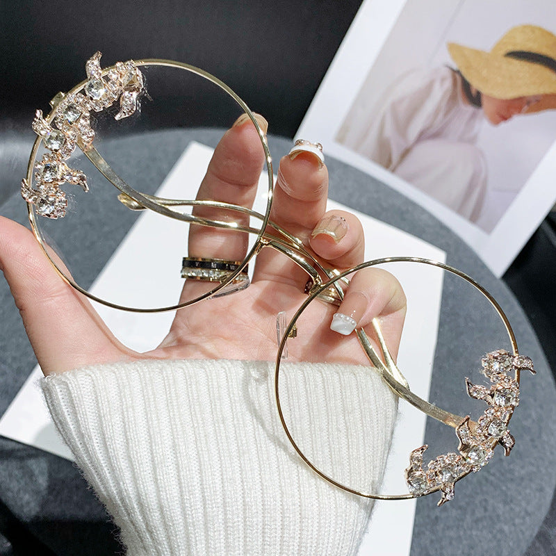 Damen Fashion-Sonnenbrille mit extravagantem Design und funkelnden Akzenten Brehn