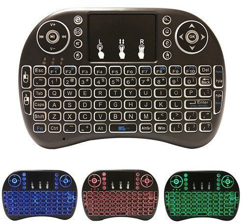 Hintergrundbeleuchtet Drahtlos Mini Tastatur mit Touchpad Brehn
