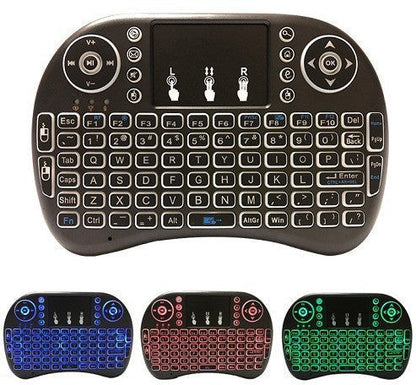 Hintergrundbeleuchtet Drahtlos Mini Tastatur mit Touchpad Brehn
