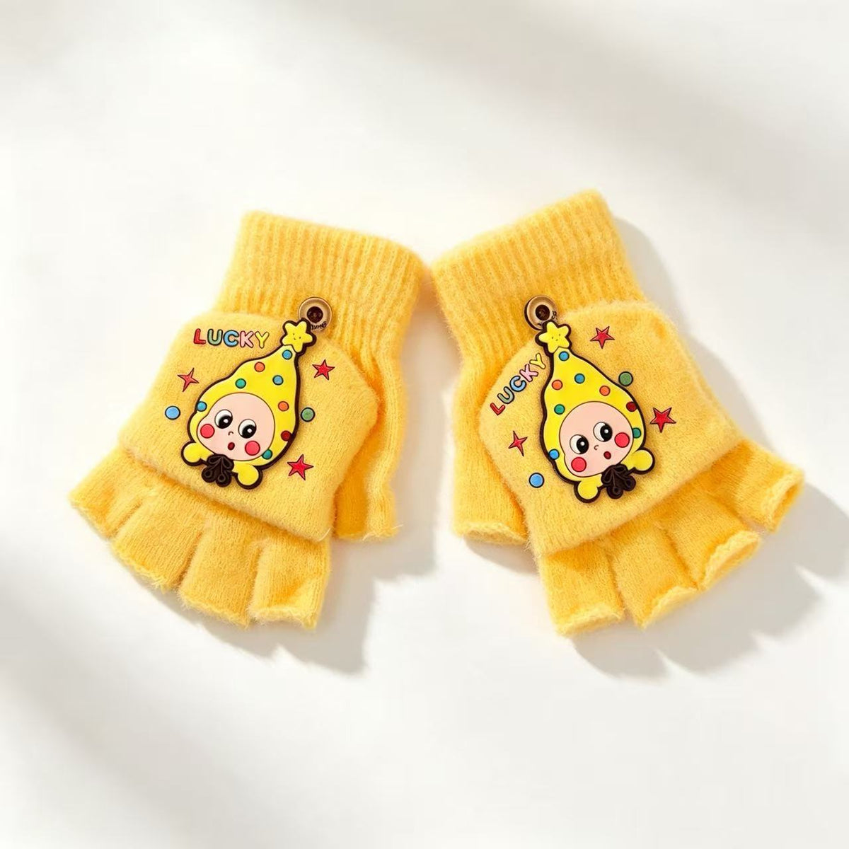 Verspielte Cartoon Fingersless Handschuhe Brehn