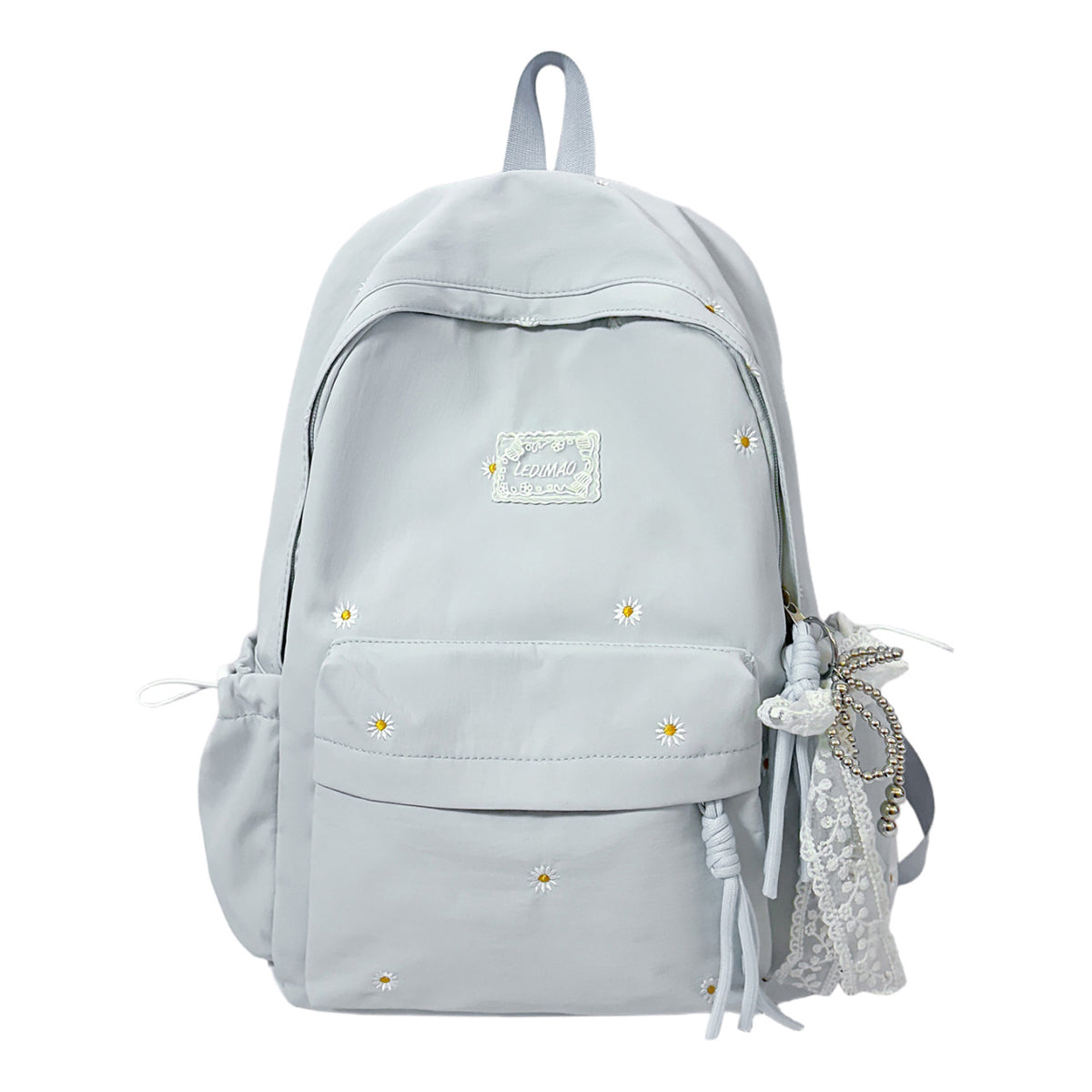 Stylischer backpack mit floralem Schmuck Brehn