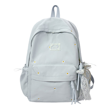 Stylischer backpack mit floralem Schmuck Brehn