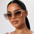 Damen Modische Sonnenbrille mit auffälligem Kantenrahmen und stilvollen Gläsern Brehn