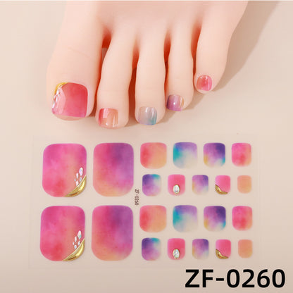 Gradient-Nagelkunst-Sticker