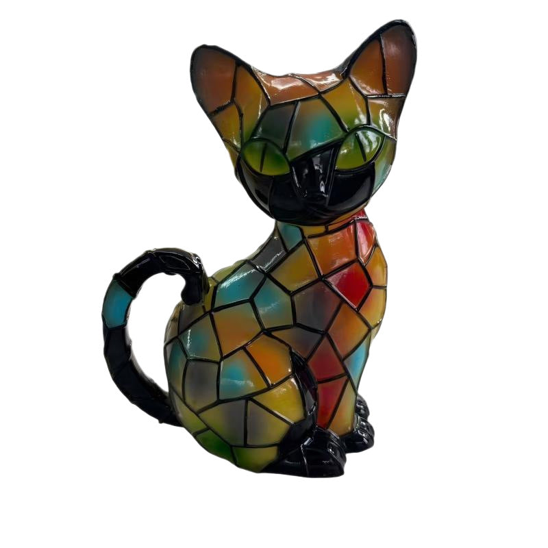 Dekorative Katzenfigur im Mosaik-Design Brehn