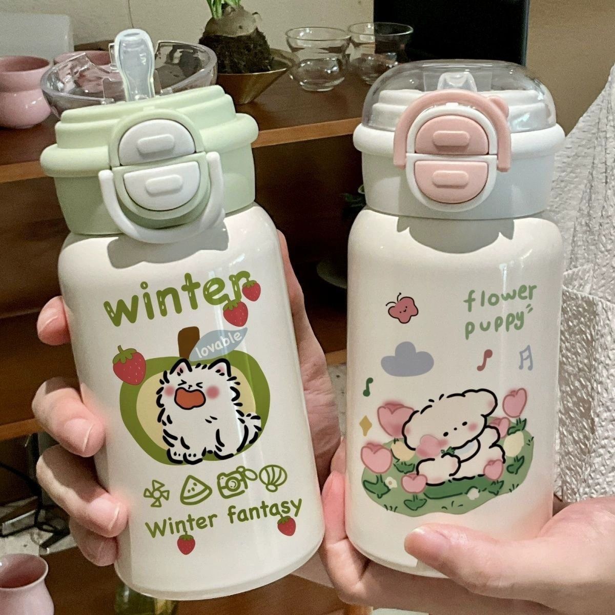 Damen kreative Trinkflasche mit niedlichem Tiermotiv Brehn