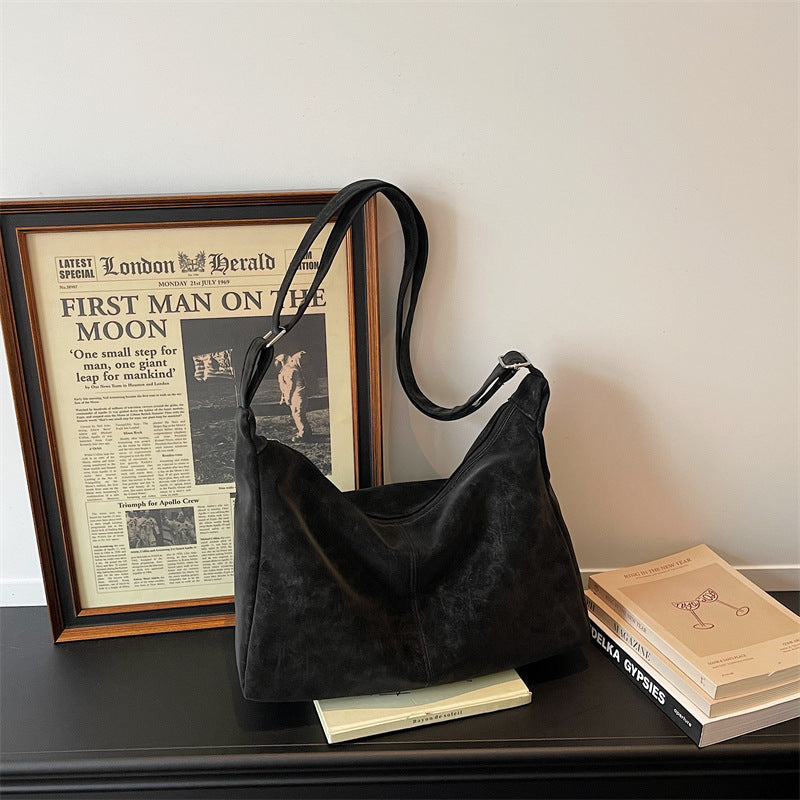 WoSoft Texturiertes Faux-Leder Hobo Bag Brehn
