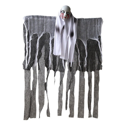 Gruselige Halloween Dekofigur mit beweglichem Skelett