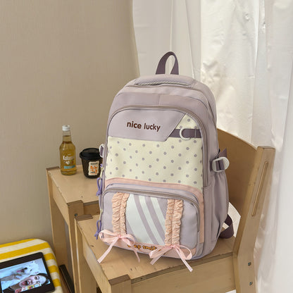 Stylischer multifunktionaler Rucksack mit niedlichen Charms Brehn