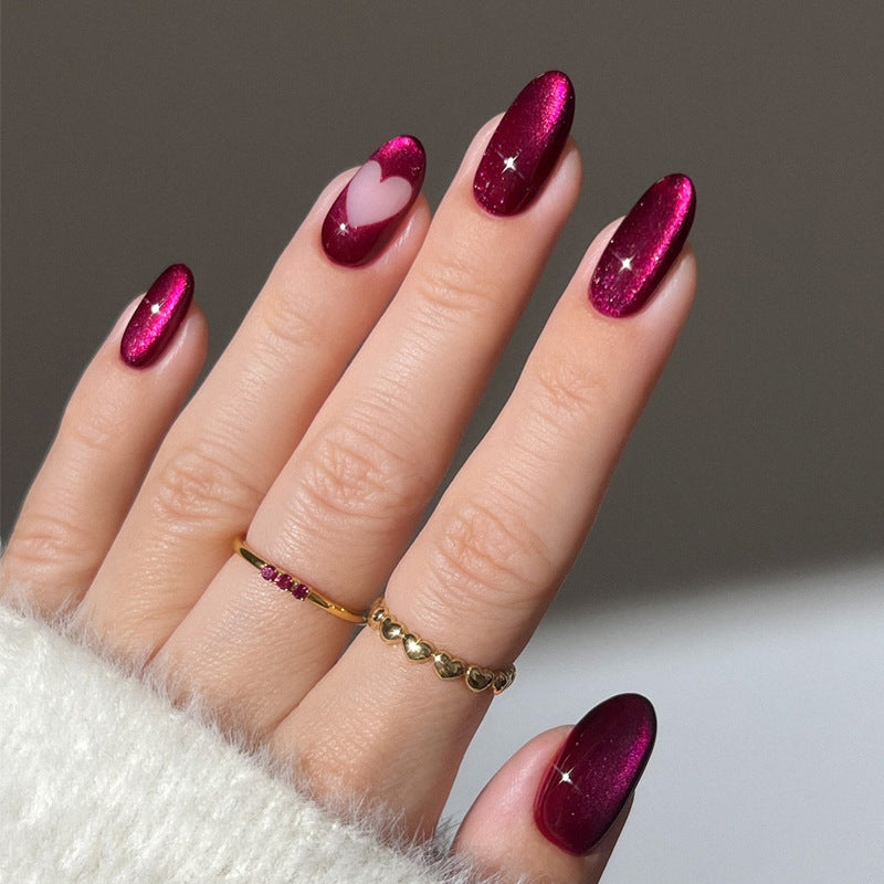 Premium Glitzernde Mandelförmige Nagelspitzen Brehn