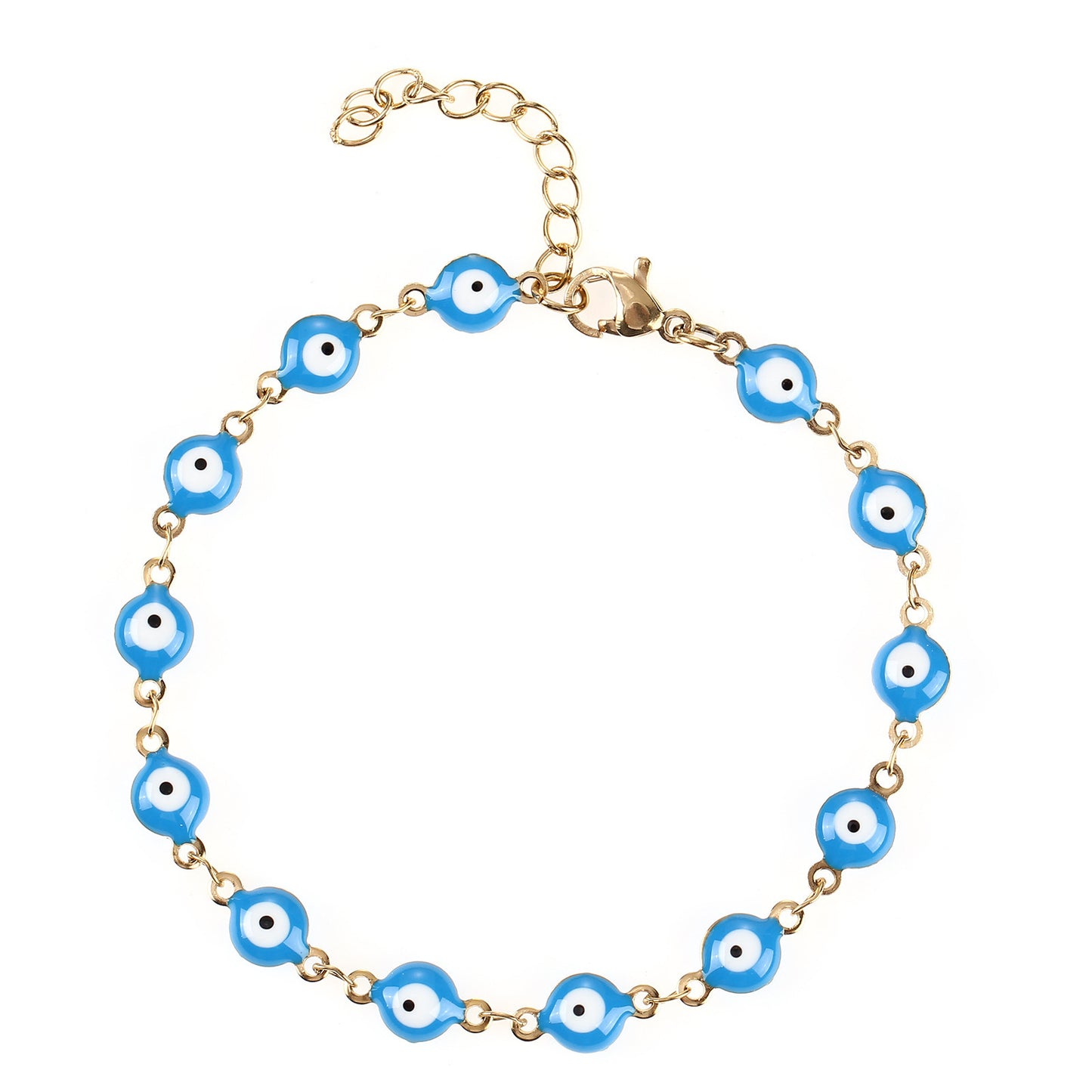 Buntes böse Augen Charm Armband Brehn