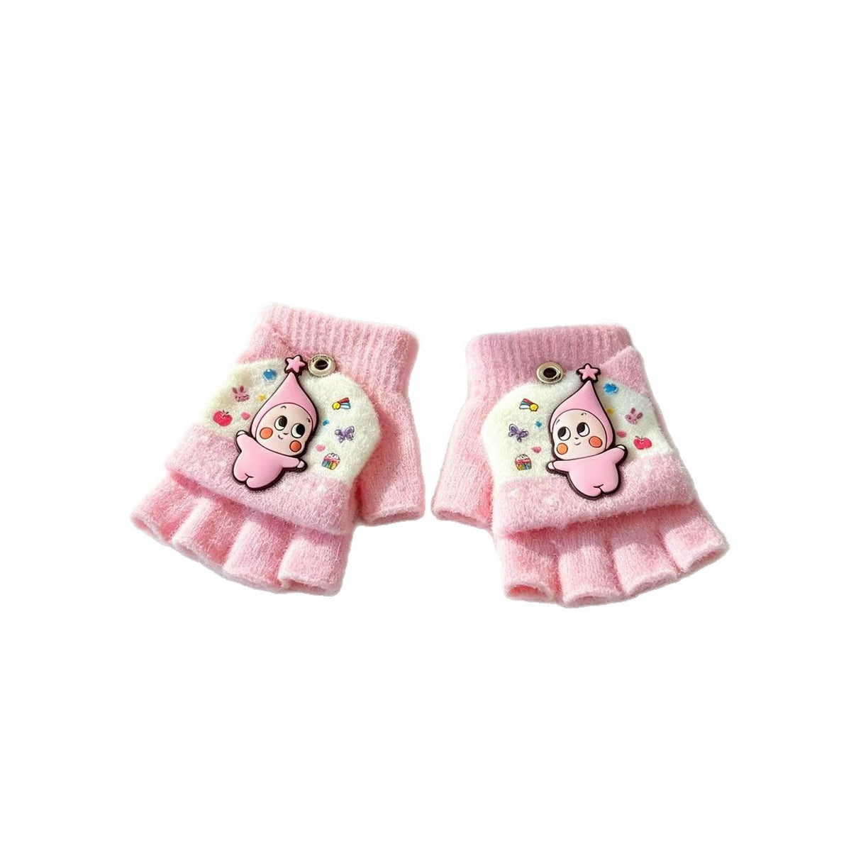 Niedliche Cartoon-Themen-Fingerlose Handschuhe Brehn
