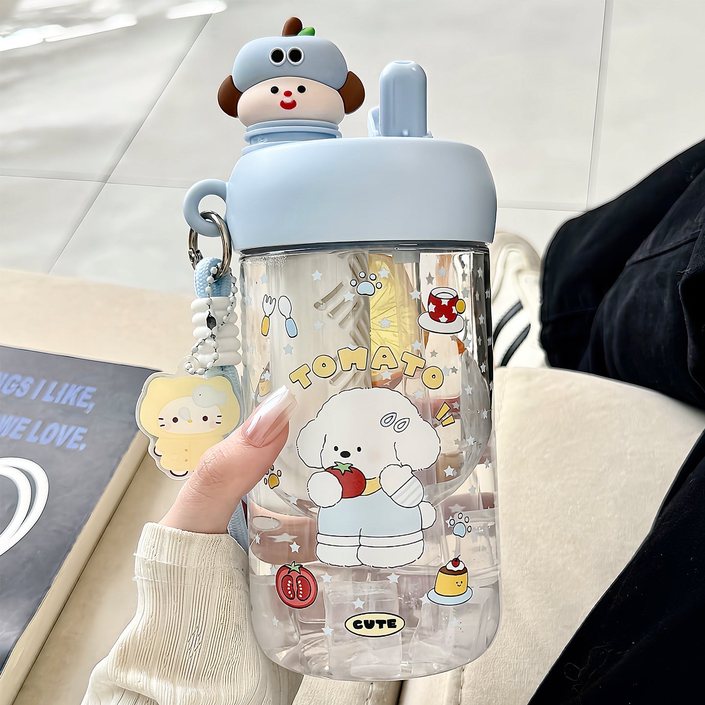 Unisex Trinkflasche mit fröhlichem Weihnachtsdesign Brehn