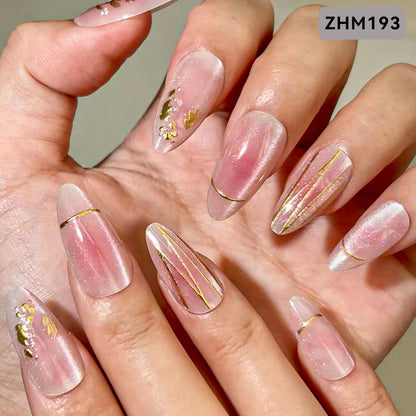 Vielseitiges Press-On Nagelkunst Set Brehn