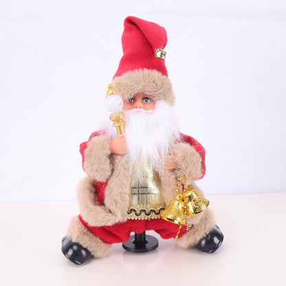 Dekorative Weihnachtsmannfigur mit Süßigkeit