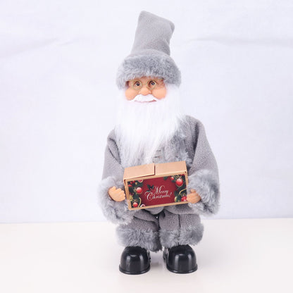 Dekorative Weihnachtsmannfigur mit Süßigkeit