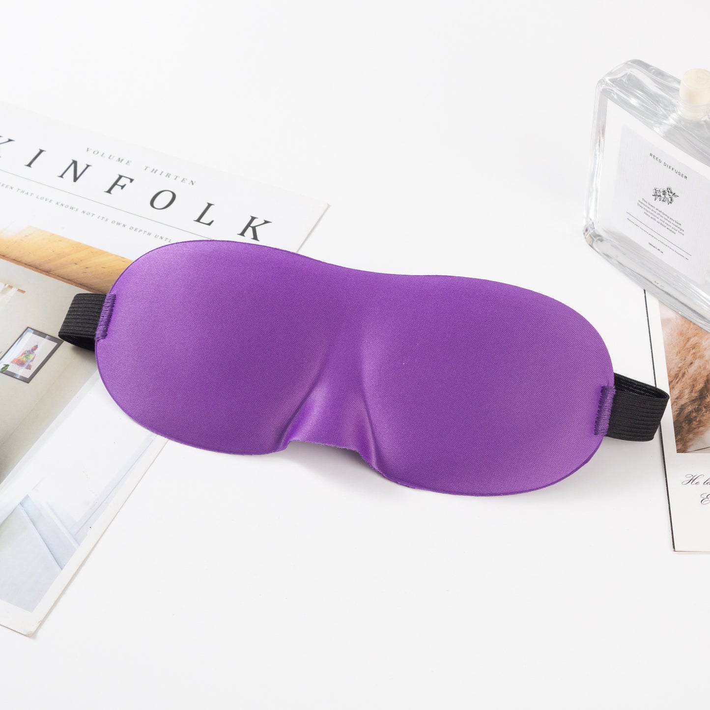 Unisex nan anatomisch geformte Schlafmaske mit geformten Augenmulden, leichtem Schaumkern und elastischem Komfortband Brehn