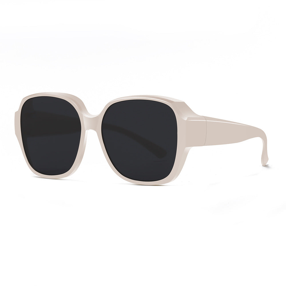 Damen Quadratische Sonnenbrille mit breitem Rahmen und UV-Schutz Brehn