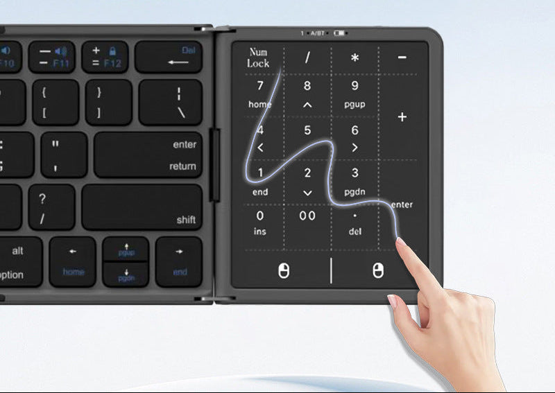 Kompakte Bluetooth-Tastatur mit Ziffernblock Brehn
