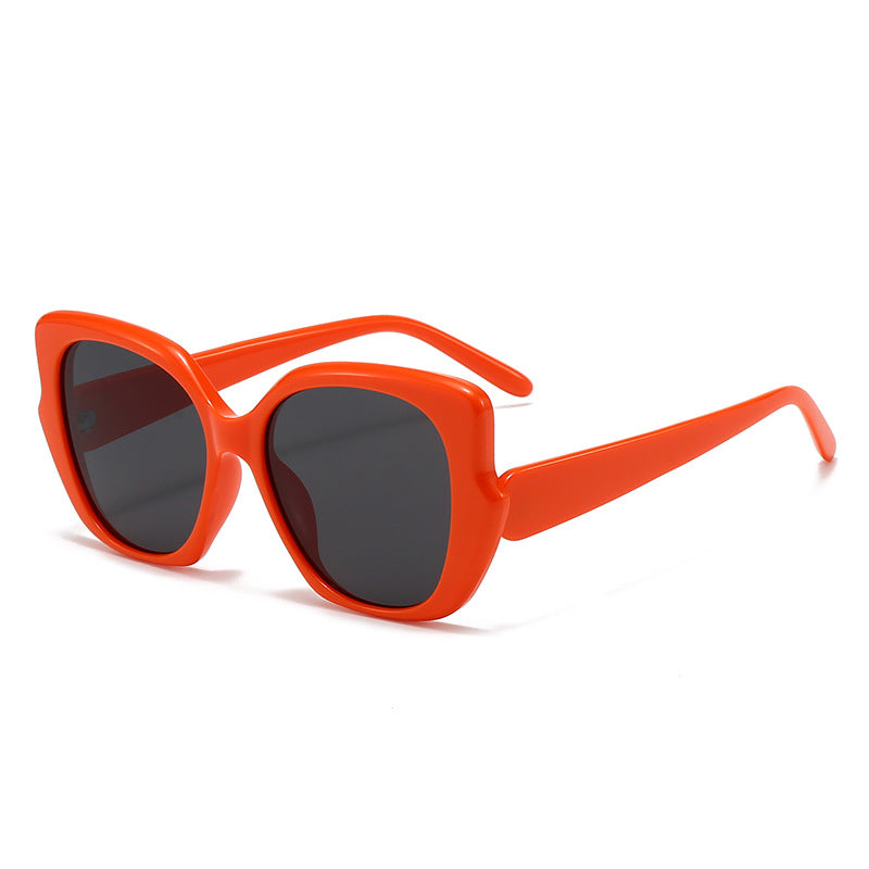Damen oversized modische Sonnenbrille mit geschwungenem Rahmen Brehn