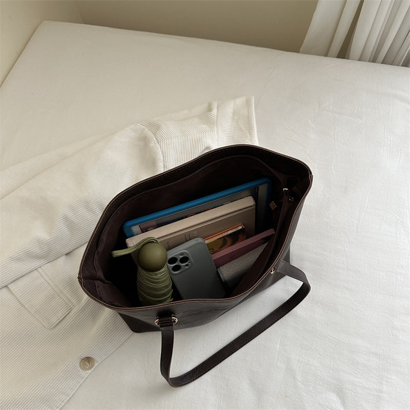 Klassische Vegane Leder Schulter Tasche