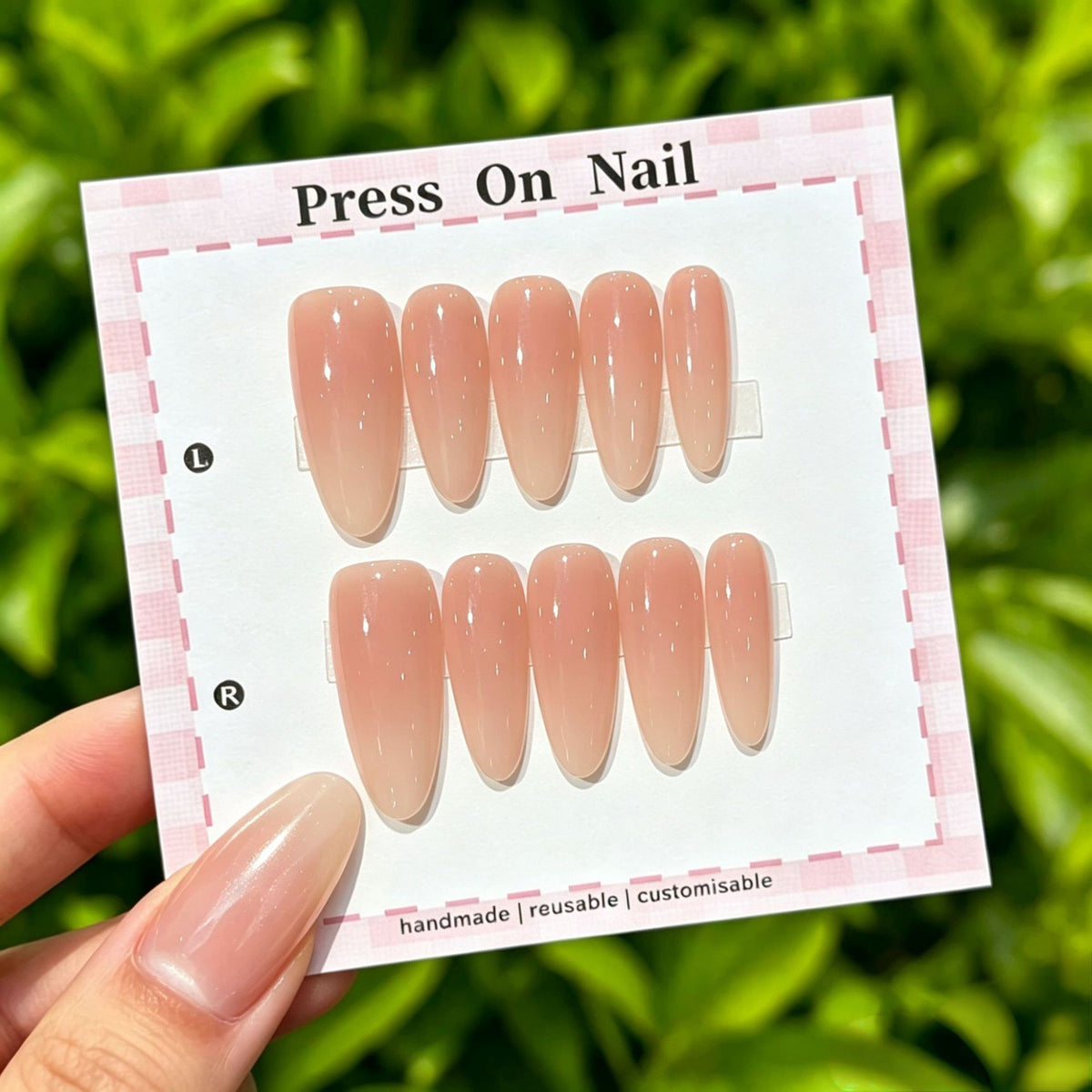 Anpassbare Ombre Press-On Nägel