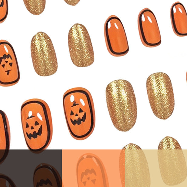 Halloween-Themen Glitzer-Nagelkunst Set Brehn