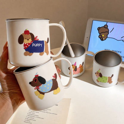 Keramiktasse mit Charmantem Hundemotiv Brehn