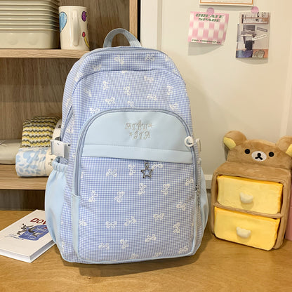 Stylischer kariert gemusterter Rucksack Brehn