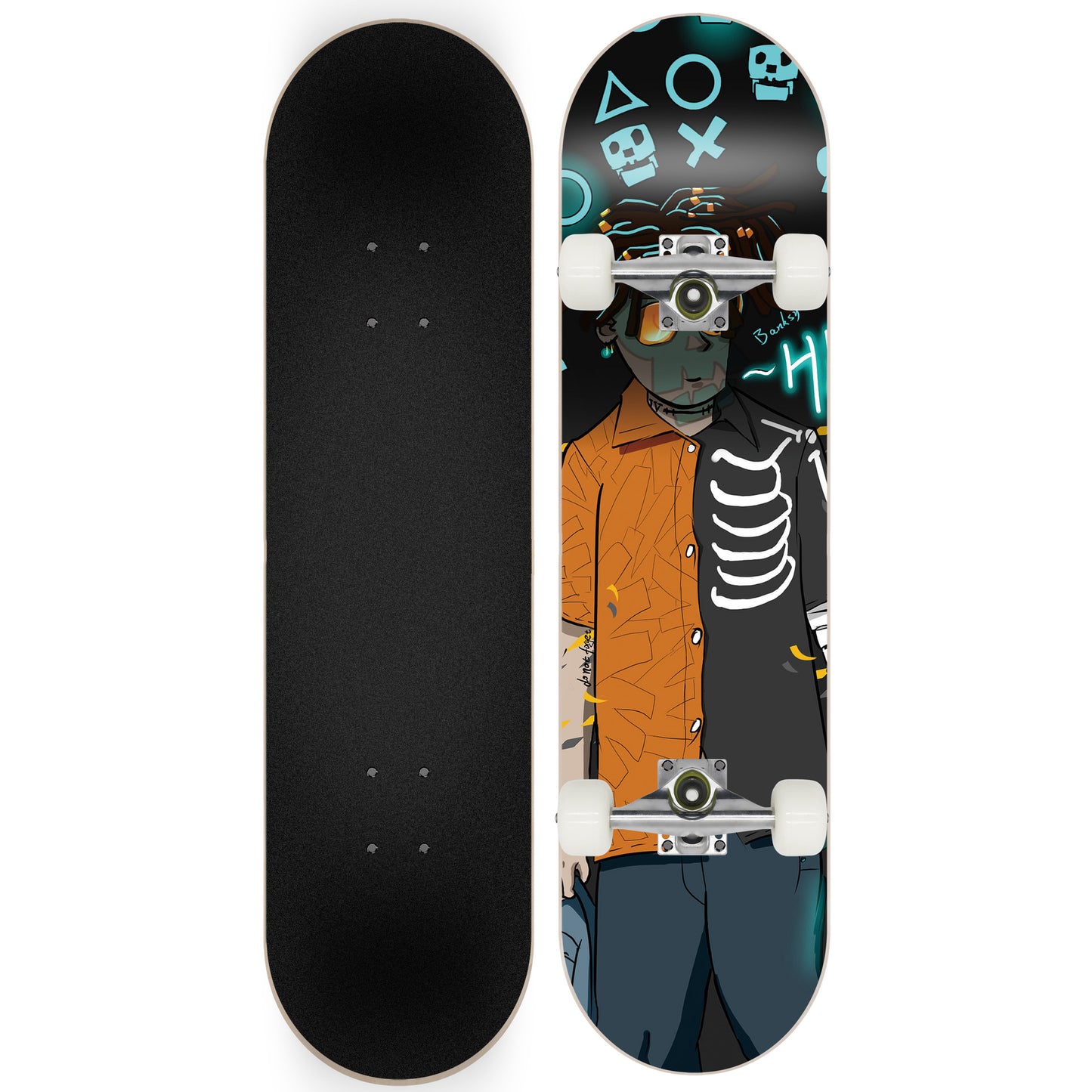 Skateboard mit Galaxy-Design Brehn