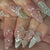Künstlerische 3D Blumenaus Acryl Aufklebenägel Brehn