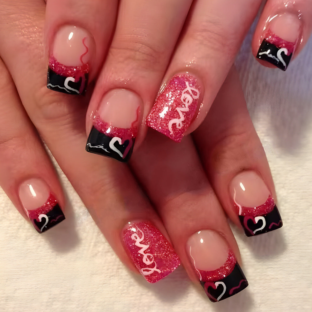 Glamourös Glitter Nagelkunst Design Brehn