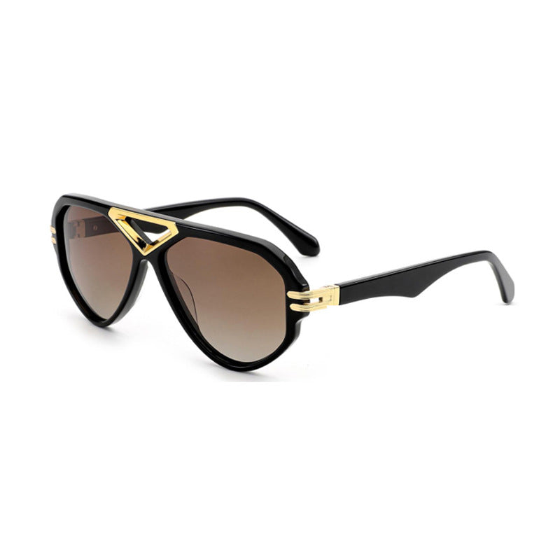 Damen elegante Sonnenbrille mit markantem Rahmen Brehn