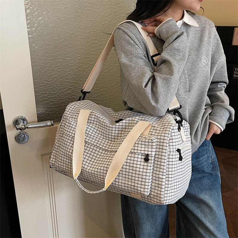 Stylische gemusterte Reisetasche Brehn