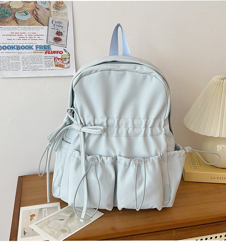 Funktionaler Kordelzug-Utility-Schulrucksack