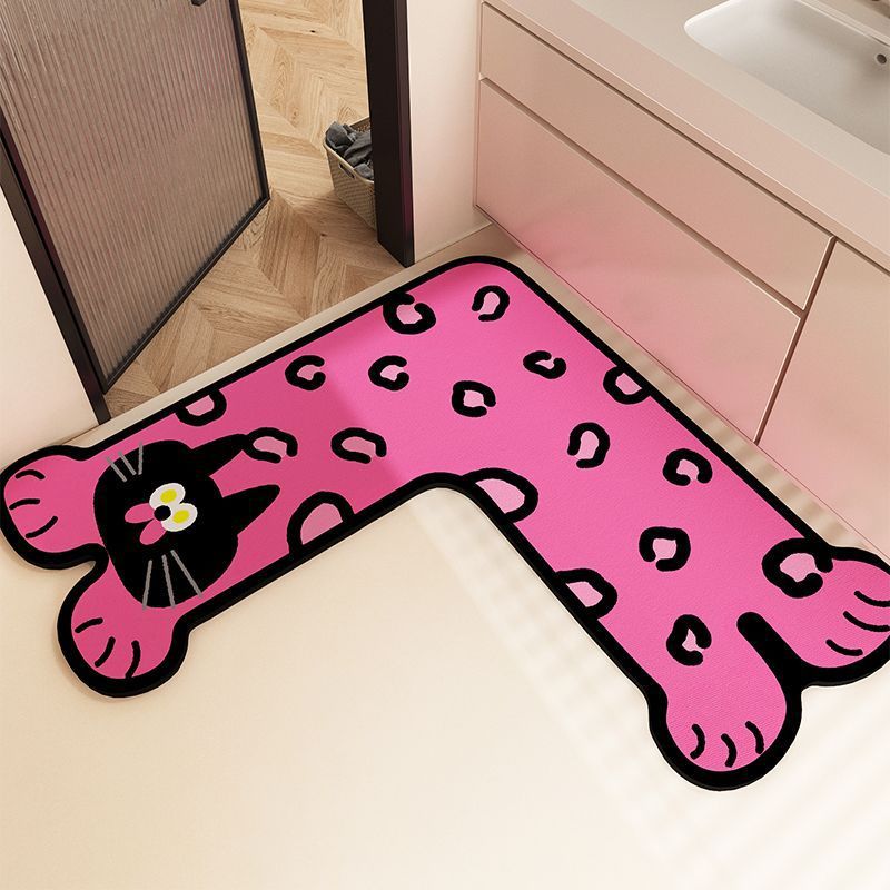 Katze Pfote Form Badmatte