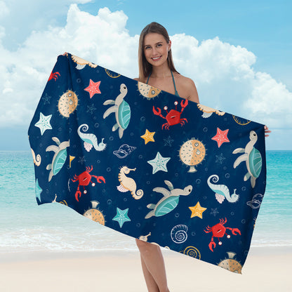 Strandtuch mit maritimem Sternenmuster Brehn