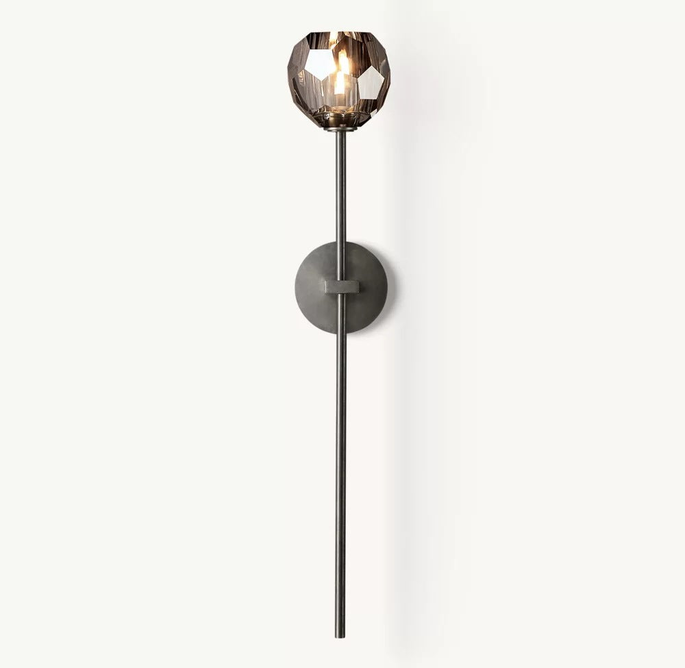 Elegante Kristall Wandleuchte