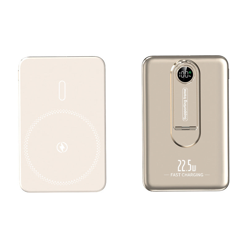 Tragbare Qi-Ladepowerbank mit Integrierter Schnellladefunktion und Digitaler Anzeige Brehn