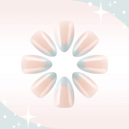 Französische Spitze Elegantes Gel-Nageldesign Brehn