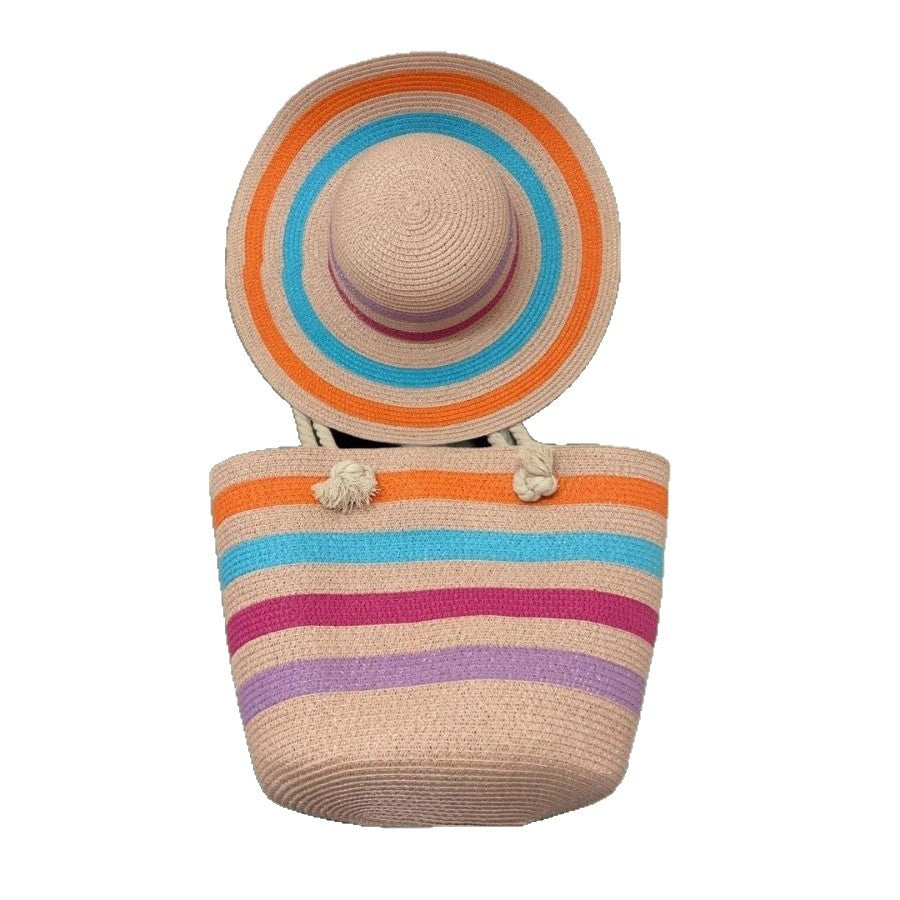 Strandtasche mit Bunten Streifen Brehn