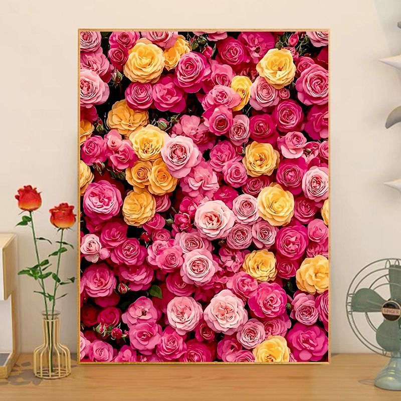 Florale Anordnung Leinwandkunst Brehn