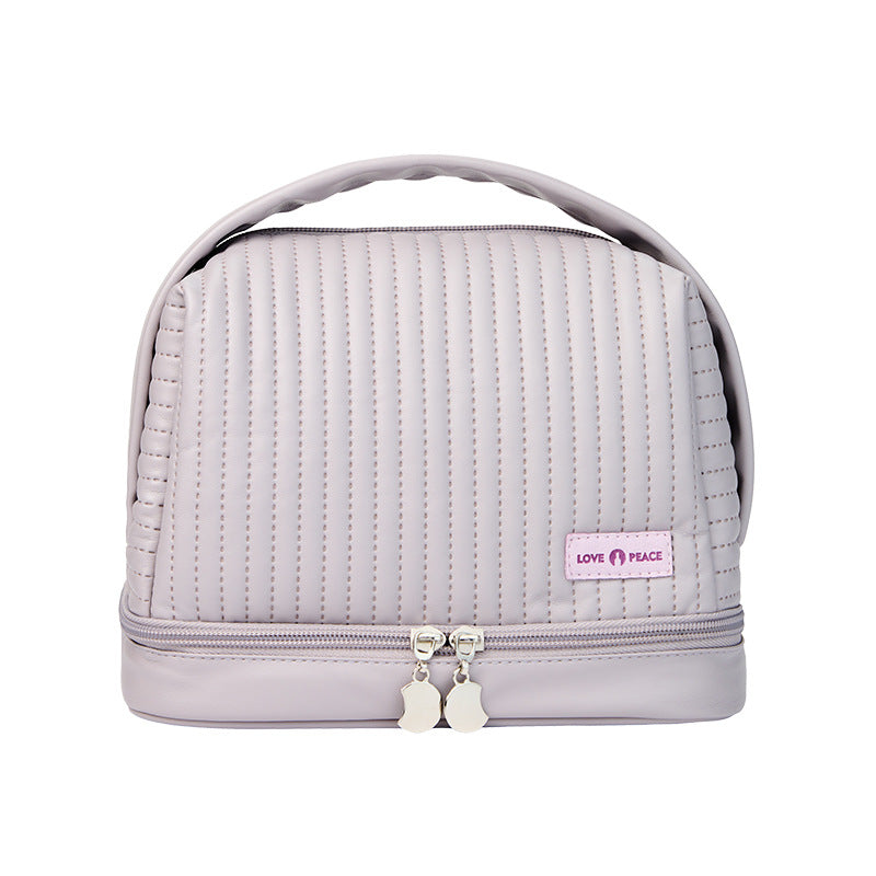 Elegante gestepptes Makeup Täschchen Brehn