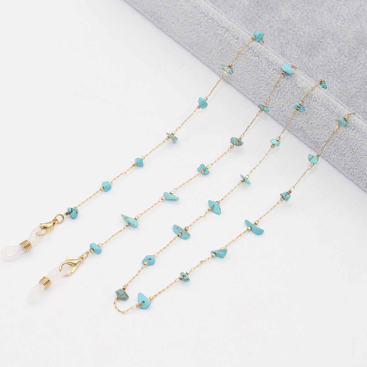 Elegante mit Kristallen verzierte Brillenkette Brehn