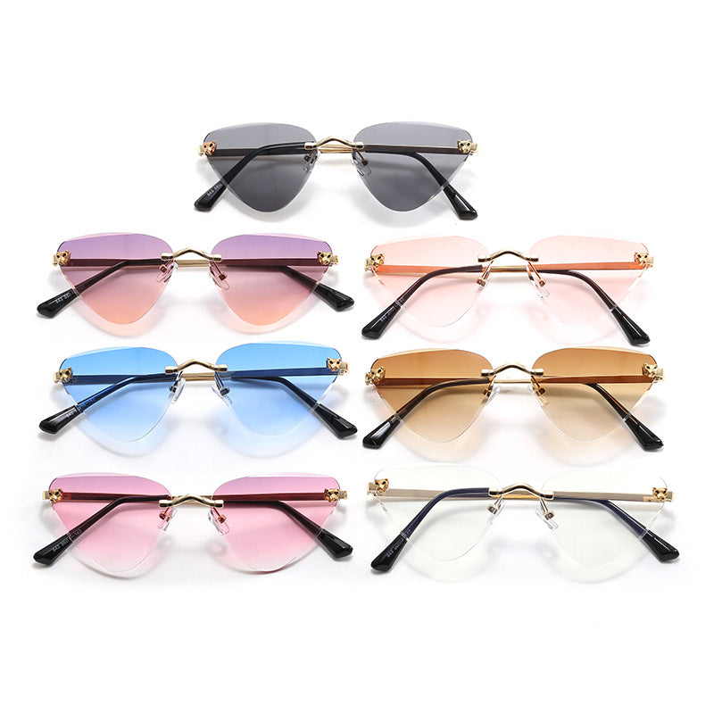Damen Cat-Eye Sonnenbrille mit elegantem Metallrahmen Brehn