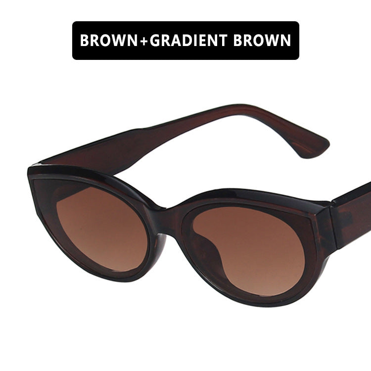 Damen Cat-Eye Sonnenbrille mit stilvollem Leopardenmuster und UV-Schutz Brehn